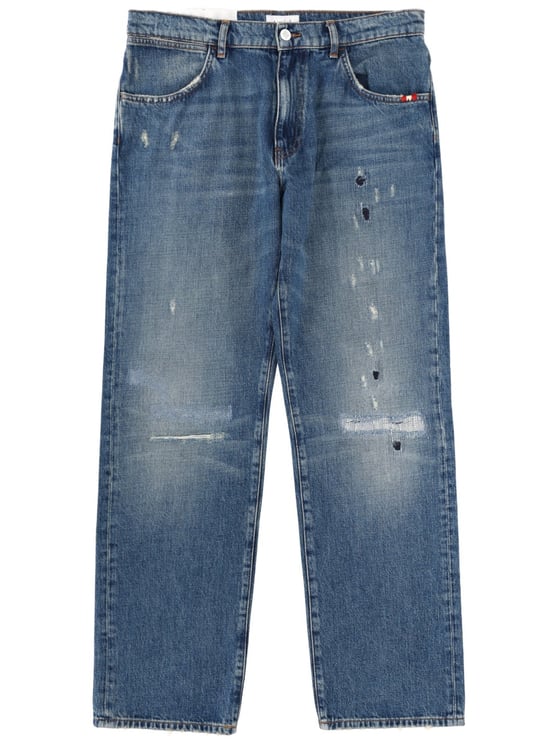 Amish Jamesnip & Tac Faded Straight Jeans