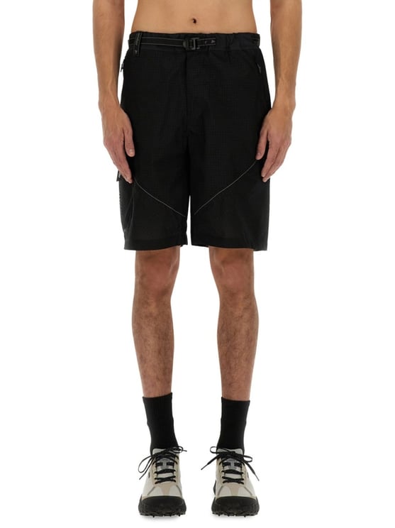 and wander Black Nylon Bermuda Shorts