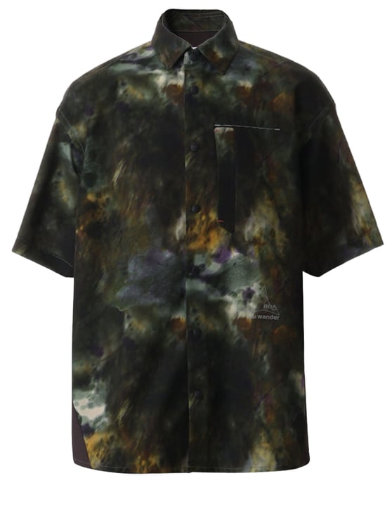 and wander Multicolor Abstract Print Nylon Shirt