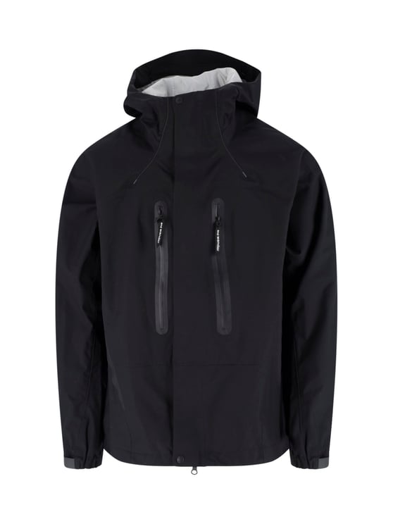 and wander Black 2.5 L High-Collar Zip Jacket
