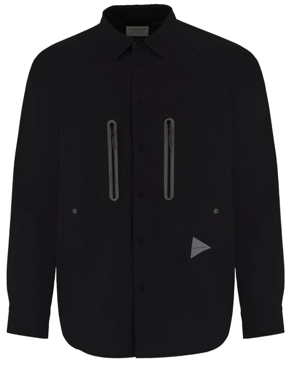 and wander Technical Nylon Shirt with Distinct Back Panel
