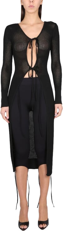 ANDREADAMO Long Perforated Jersey