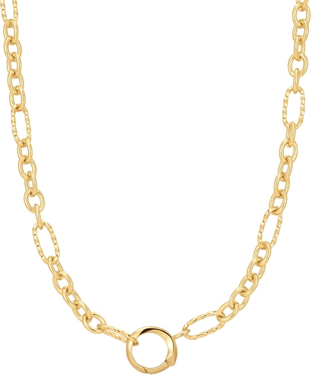 Ania Haie Ania Haie Gold Mixed Link Charm Chain Connector Necklace