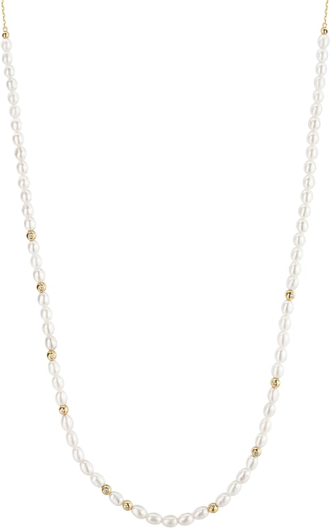 Ania Haie Gold FW Pearl Zirconia Necklace M