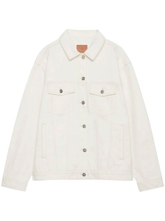 Anine Bing Structured Beige Jacket with Button-Down Front