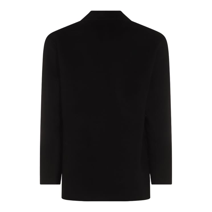 Anine Bing Tailored Black Jacket with V-Neckline and Flap Pockets