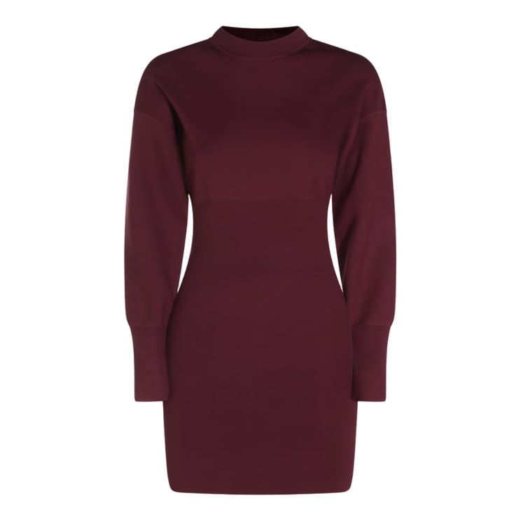 Anine Bing Fitted Ribbed Mini Dress with Extended Cuffs