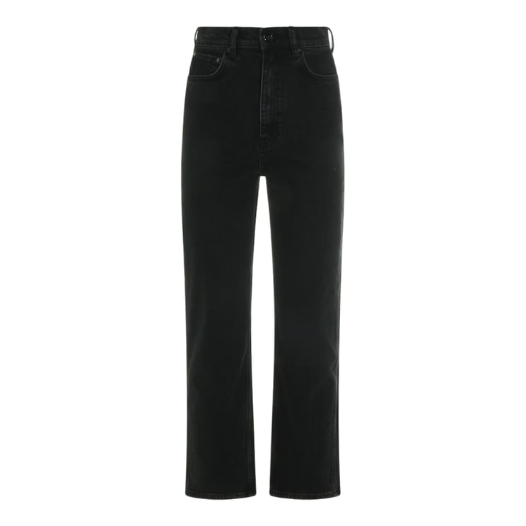 Anine Bing High-Waisted Straight-Leg Jeans With Minimalist Design