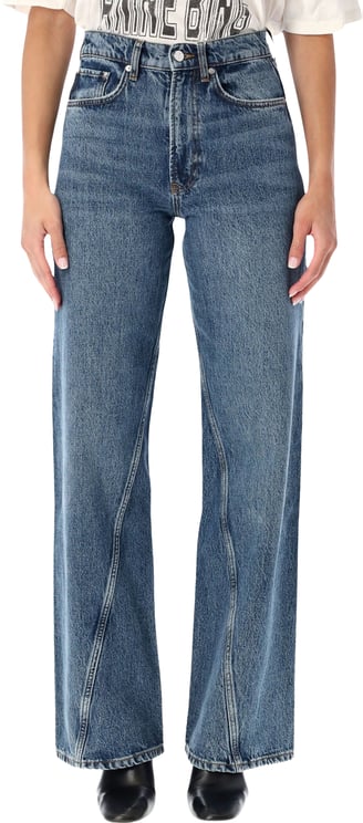 Anine Bing Brie Jeans Cabana Blue