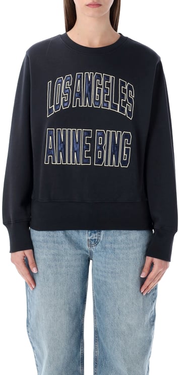 Anine Bing Anine Bing Harry Shrunken black sweatshirt
