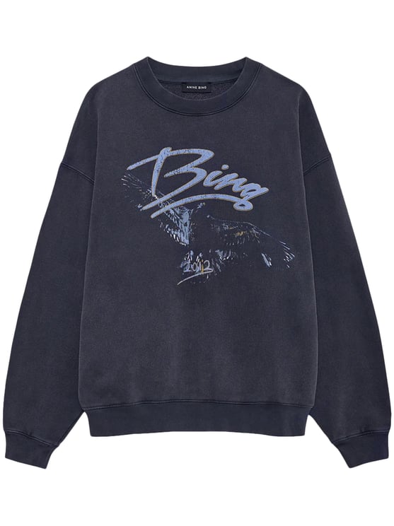 Anine Bing Vintage-Inspired Graphic Eagle Sweatshirt