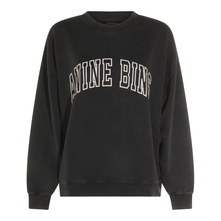 Anine Bing Relaxed Fit Sweatshirt With Vintage Graphic Design