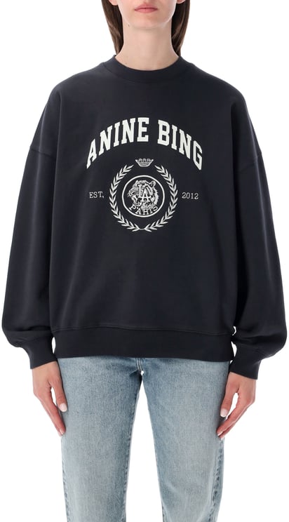 Anine Bing Miles Hoodie Vintage Black