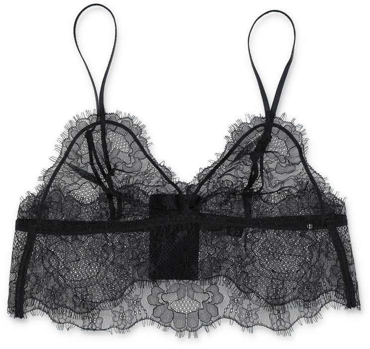 Anine Bing Lace Bralette Nero