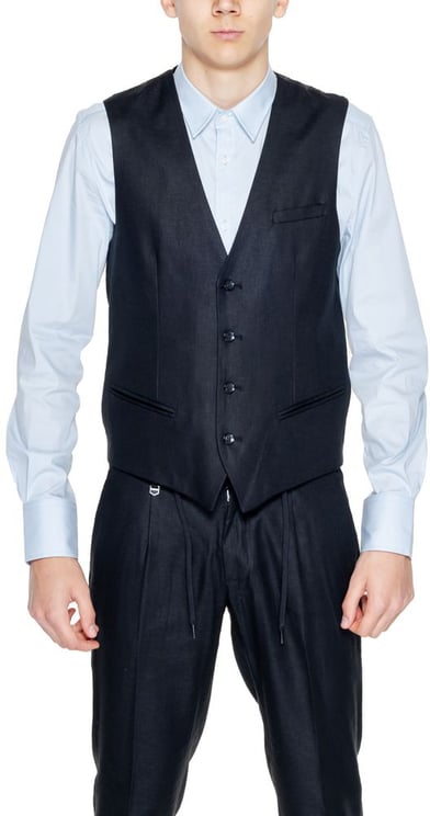 Antony Morato Antony Morato Black Linen Waistcoat