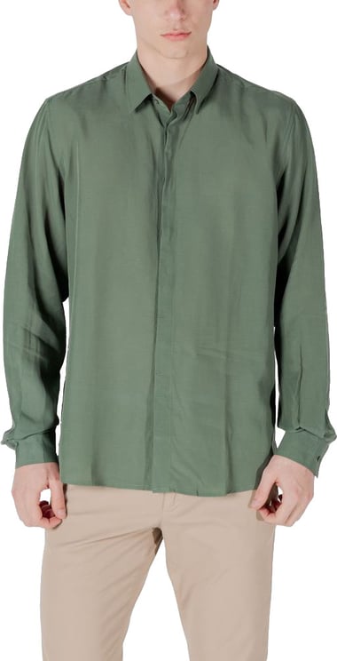 Antony Morato Antony Morato Bicolor Lyocell Dress Shirt