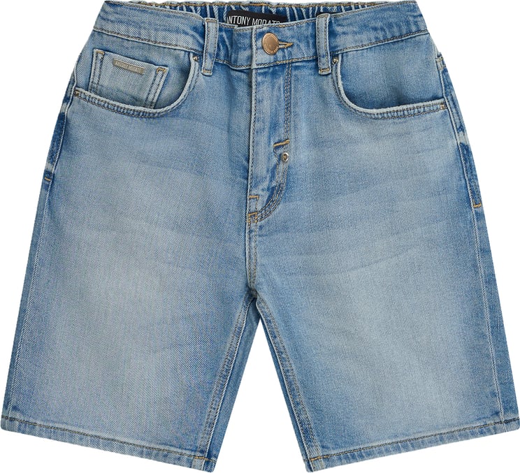 Antony Morato SHORT DENIM LIAM RELAXED FIT IN SOFT STRETCH BLUE DENIM