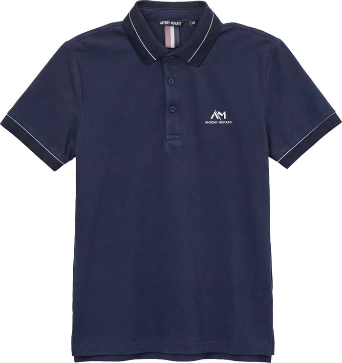 Antony Morato POLO REGULAR FIT IN MERCERIZED PIQUET COTTON FABRIC WITH FOAM LOGO PRINT