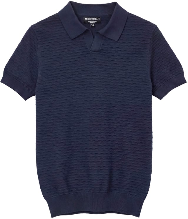 Antony Morato SWEATER REGULAR FIT IN COTTON SOFT YARN WITH LOGO METAL BADGE ON BACK COLLAR