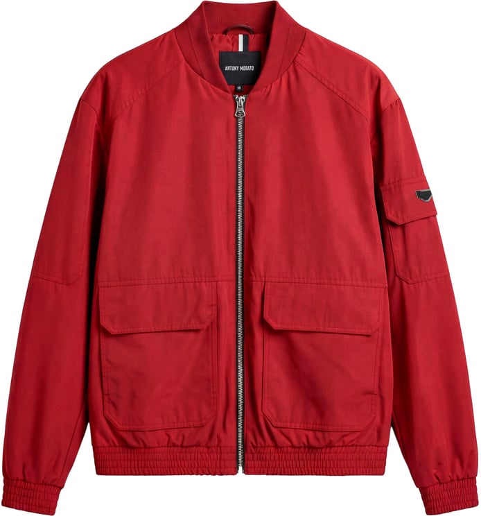 Antony Morato BOMBER  REGULAR FIT  IN RIPSTOP FABRIC WITH METAL PLATE ON SLEEVE ZIP TWO WAY