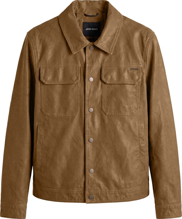 Antony Morato COAT JOY SLIM FIT IN  FAUX LETHER