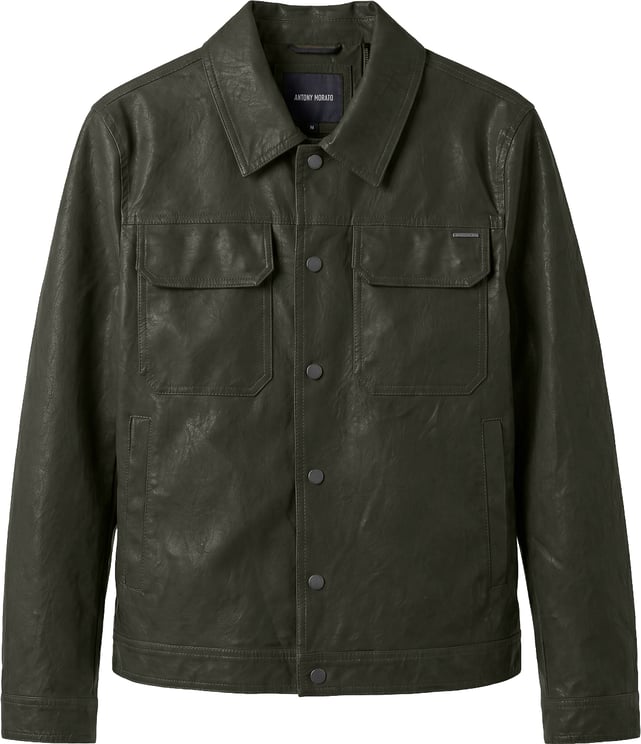 Antony Morato COAT JOY SLIM FIT IN  FAUX LETHER