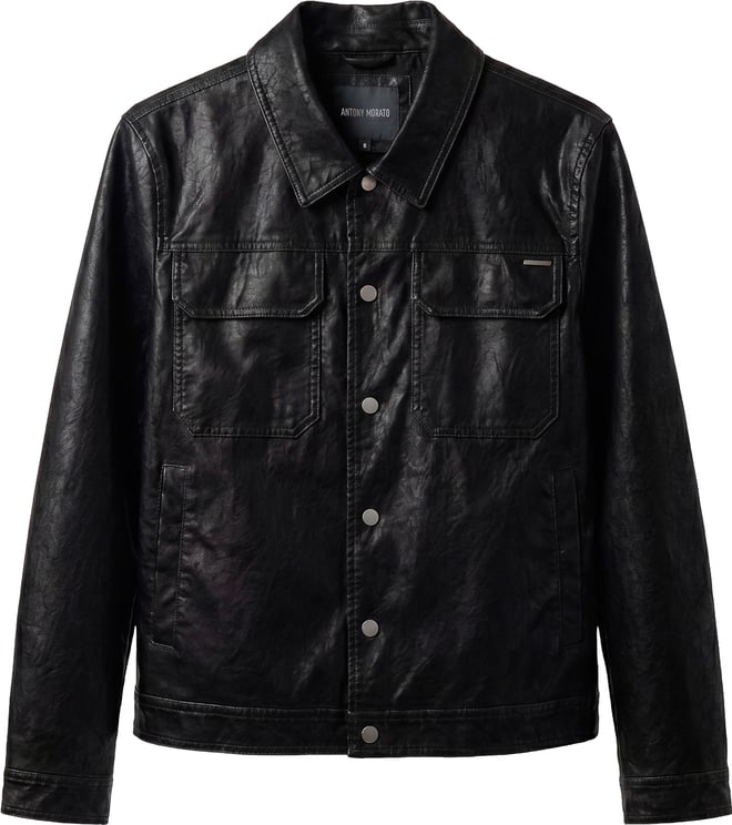 Antony Morato COAT JOY SLIM FIT IN  FAUX LETHER