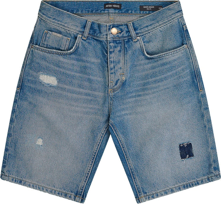 Antony Morato DENIM SHORT ARGON SLIM FIT IN RIGID BLUE DENIM