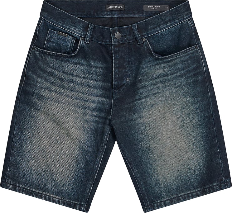 Antony Morato DENIM SHORT ARGON SLIM FIT IN RIGID BLUE-BLACK DENIM