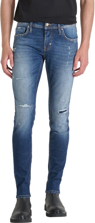 Antony Morato JEANS OZZY TAPERED FIT IN AUTHENTIC STRETCH BLUE DENIM