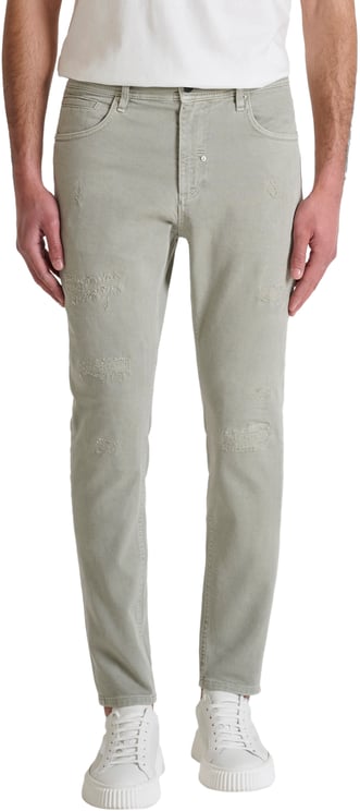 Antony Morato JEANS KARL SKINNY CROPPED FIT IN COLOUR BULL DENIM