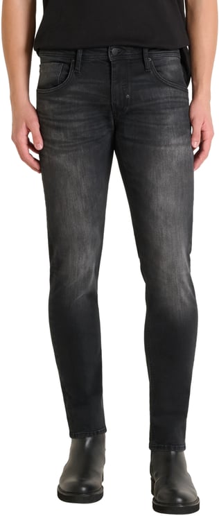 Antony Morato JEANS KURT COMFORT TAPERED FIT IN ICONIC BLACK BLACK DENIM