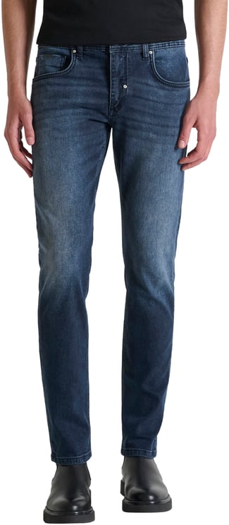 Antony Morato JEANS KURT COMFORT TAPERED FIT IN ICONIC BLUE BLACK DENIM