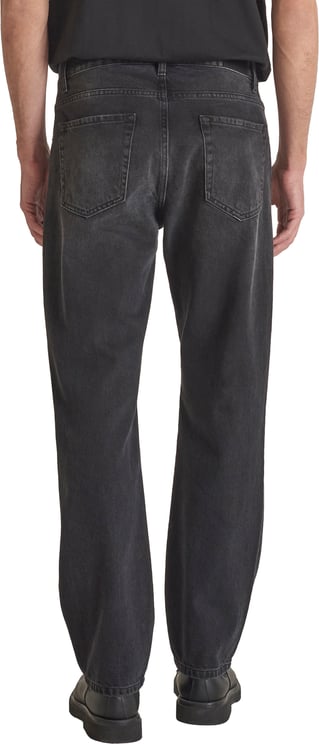 Antony Morato JEANS JOE REGULAR STRAIGTH FIT IN BLACK-BLACK DENIM