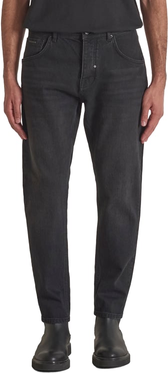 Antony Morato JEANS HENRY REGULAR ANKLE LENGHT FIT IN BLACK-BLACK DENIM