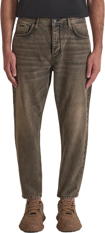 Antony Morato JEANS DORIS BAGGY ANKLE LENGHT FIT IN RIDIG OVERDYED BLACK BLACK DENIM