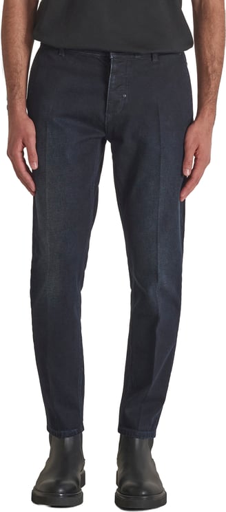 Antony Morato DENIM CHINOS RAY SLIM ANKLE LENGHT FIT IN COMFORT BLUE BLACK DENIM