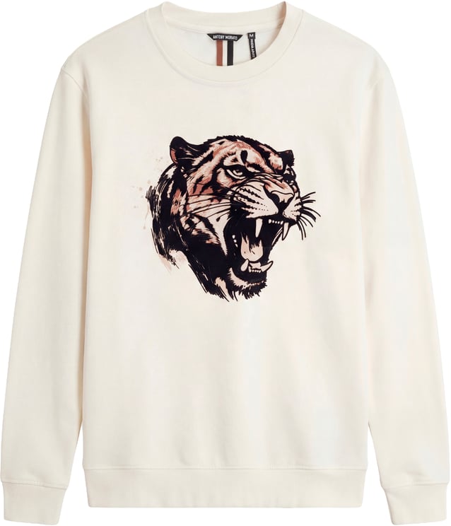 Antony Morato SWEATSHIRT REGULAR FIT IN SUSTAINABLE WITH TIGER PRINT