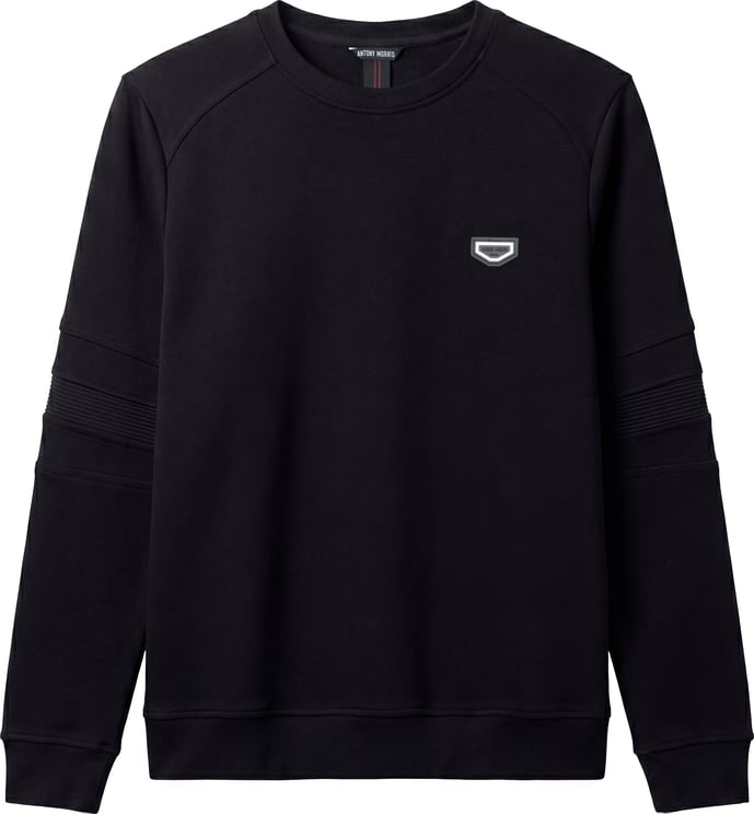 Antony Morato FLEECE REGULAR FIT  INTERLOCK FABRIC WITH RIB ON SLEEVES AND METAL PLATE ON CHEST