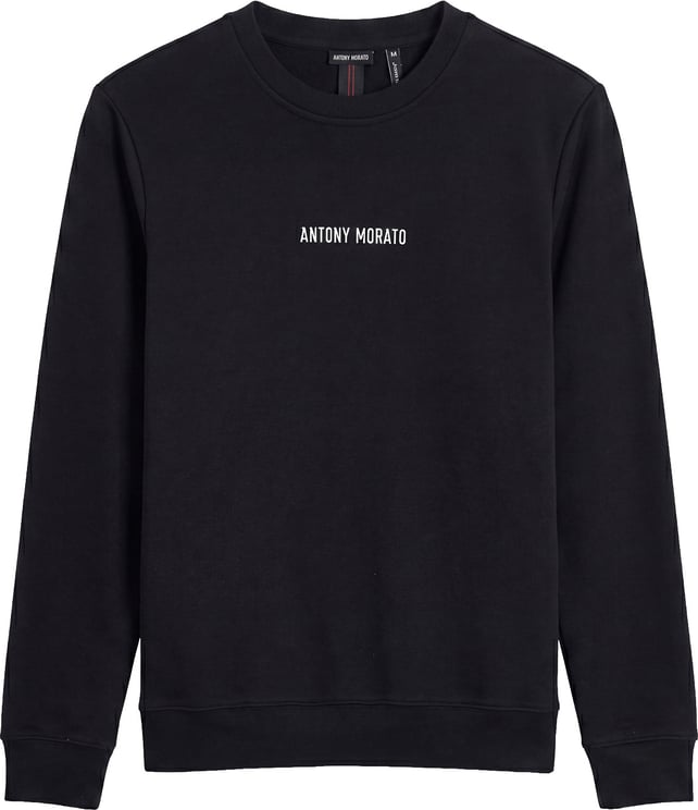 Antony Morato SWEATSHIRT REGULAR FIT IN INTERLOCK COTTON BLEND FABRIC WITHSILVER LOGO PRINT