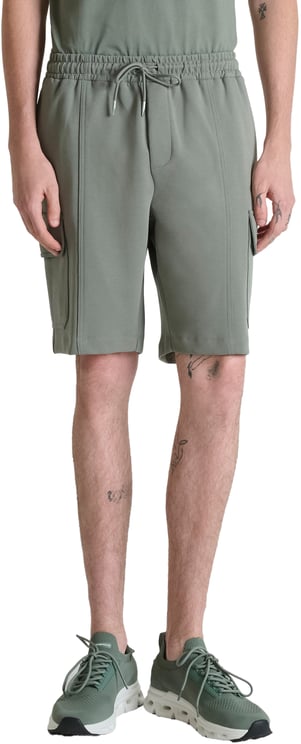 Antony Morato SHORTS REGULAR FIT IN INTERLOCK WITH PATCH WITH LOGO