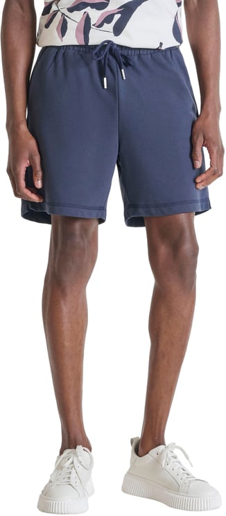 Antony Morato SHORTS REGULAR FIT IN SOFT FLEECE WITH FOAM LOGO PRINT FABRIC