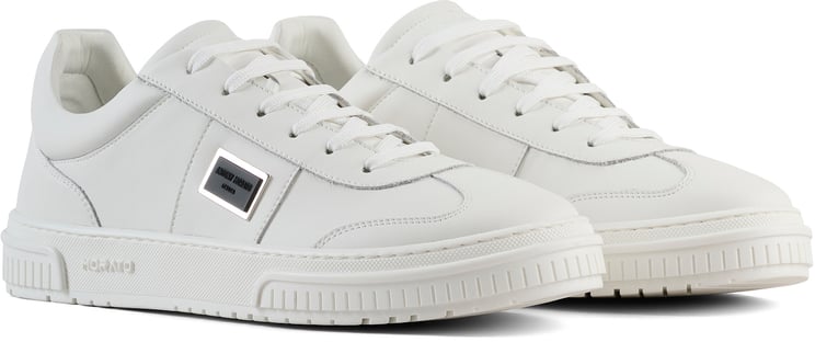 Antony Morato SNEAKER METAL HOLER IN COATED LEATHER.3D LOGO ON METAL PLATE.TEXTURED AND RUFFLE RELIEF SOLE