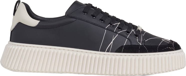 Antony Morato SNEAKER WEIL IN COATED LEATHER ACTION PAINTED.PLATFORM SOLE WITH 3D CORDON MOTIF
