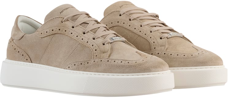 Antony Morato SNEAKER POWELL IN SUEDE.BROGUE DETAILS.METAL LOOP DETACHABLE.LIGHT EVA SOLE
