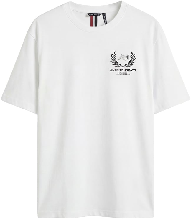 Antony Morato T-SHIRT RELAXED FIT IN JERSEY COTTON FABRIC WITH MARBLE PRISMA EFFECT  PRINT