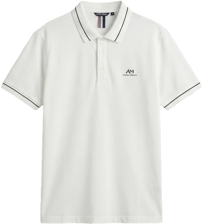 Antony Morato POLO REGULAR FIT IN MERCERIZED PIQUET COTTON FABRIC WITH FOAM PRINT ON HEART