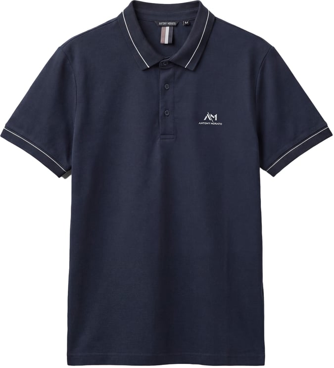 Antony Morato POLO REGULAR FIT IN MERCERIZED PIQUET COTTON FABRIC WITH FOAM PRINT ON HEART