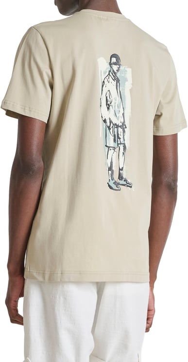 Antony Morato T-SHIRT REGULAR FIT IN JERSEY COTTON FABRIC WITH LOGO PRINT ON FORNT AND MAN PRINT ON BAKC SIDE