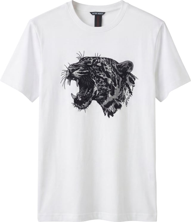 Antony Morato T-SHIRT REGULAR  FIT IN JERSEY COTTON FABRIC WITH MATT PLASTIC AND FLOCK PRINT
